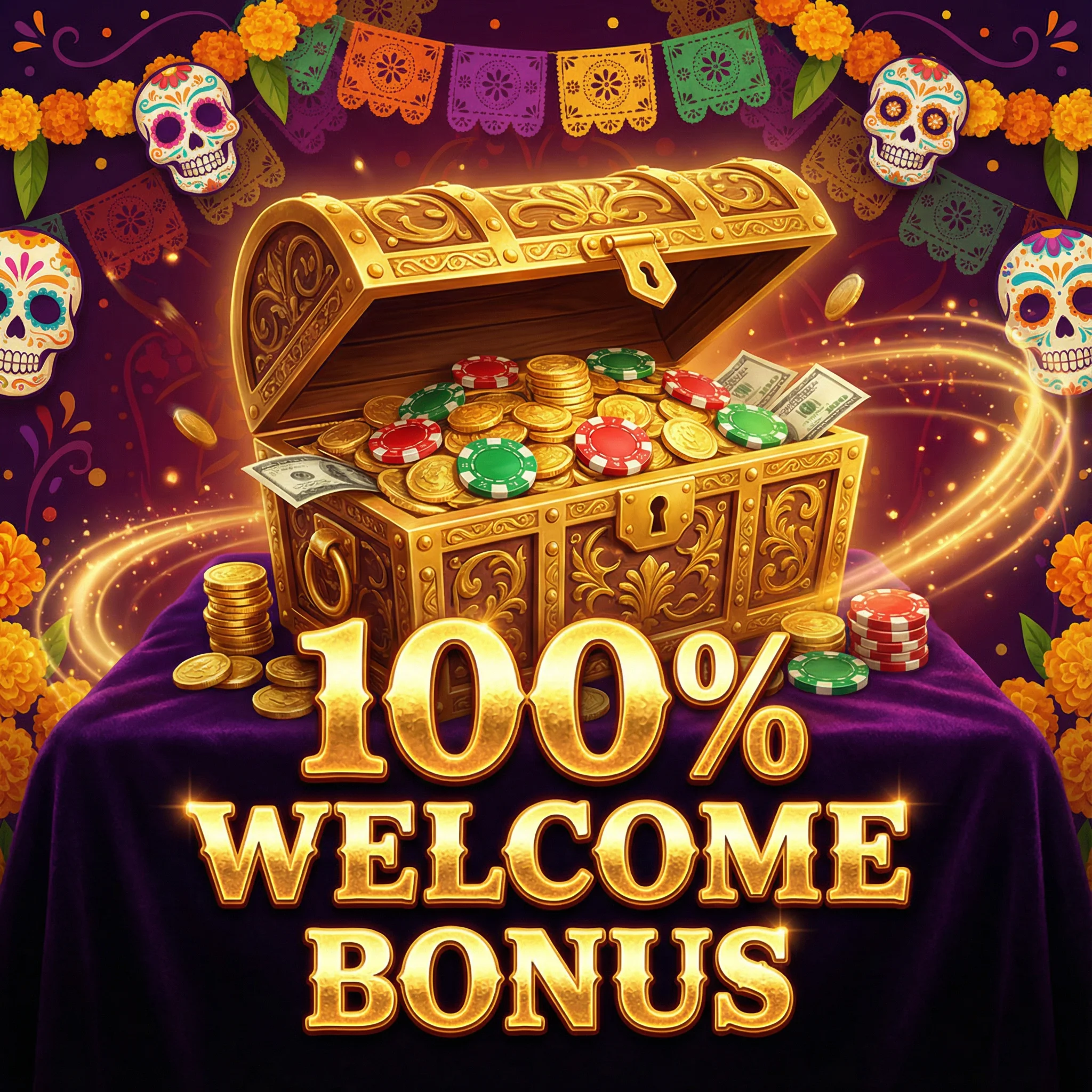 Bono de bienvenida 100% hasta $5000 MXN en Winz casino